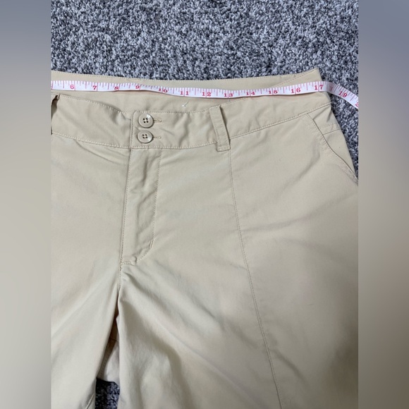 Patagonia Cream Nylon Performance Duo Dry Outdoor 11” Shorts Sz 12 Hiking - Picture 10 of 12